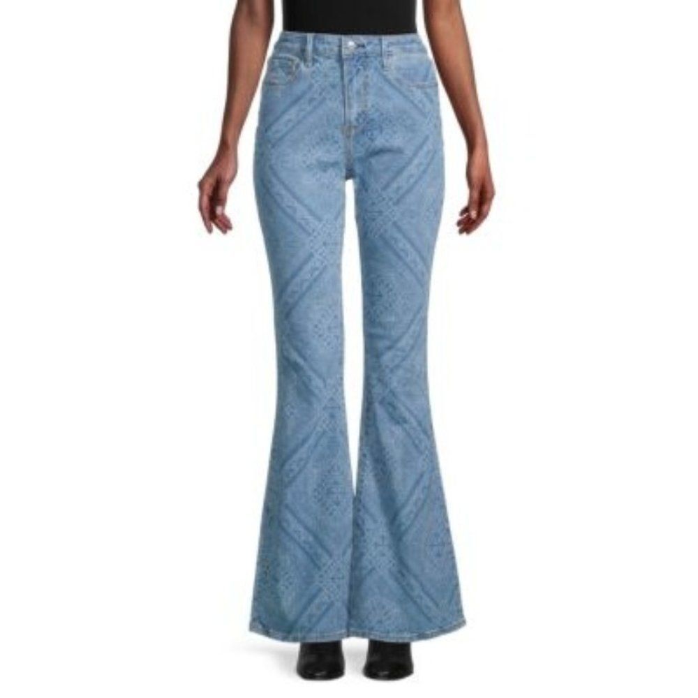 DRIFTWOOD Farrah Bandana Flare Jeans size 27